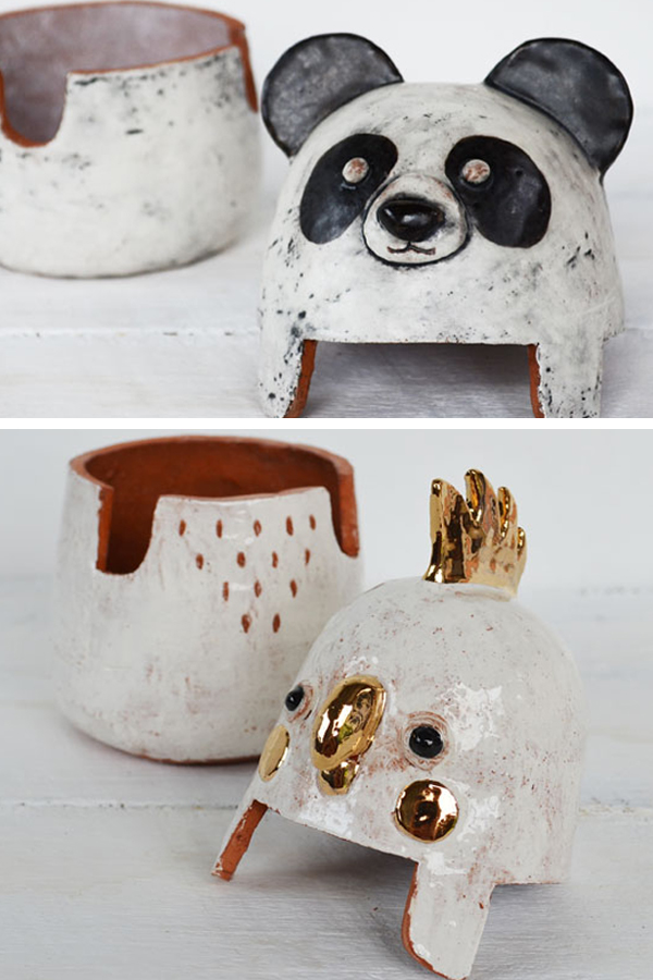 Animal ceramics by Susan Simonini