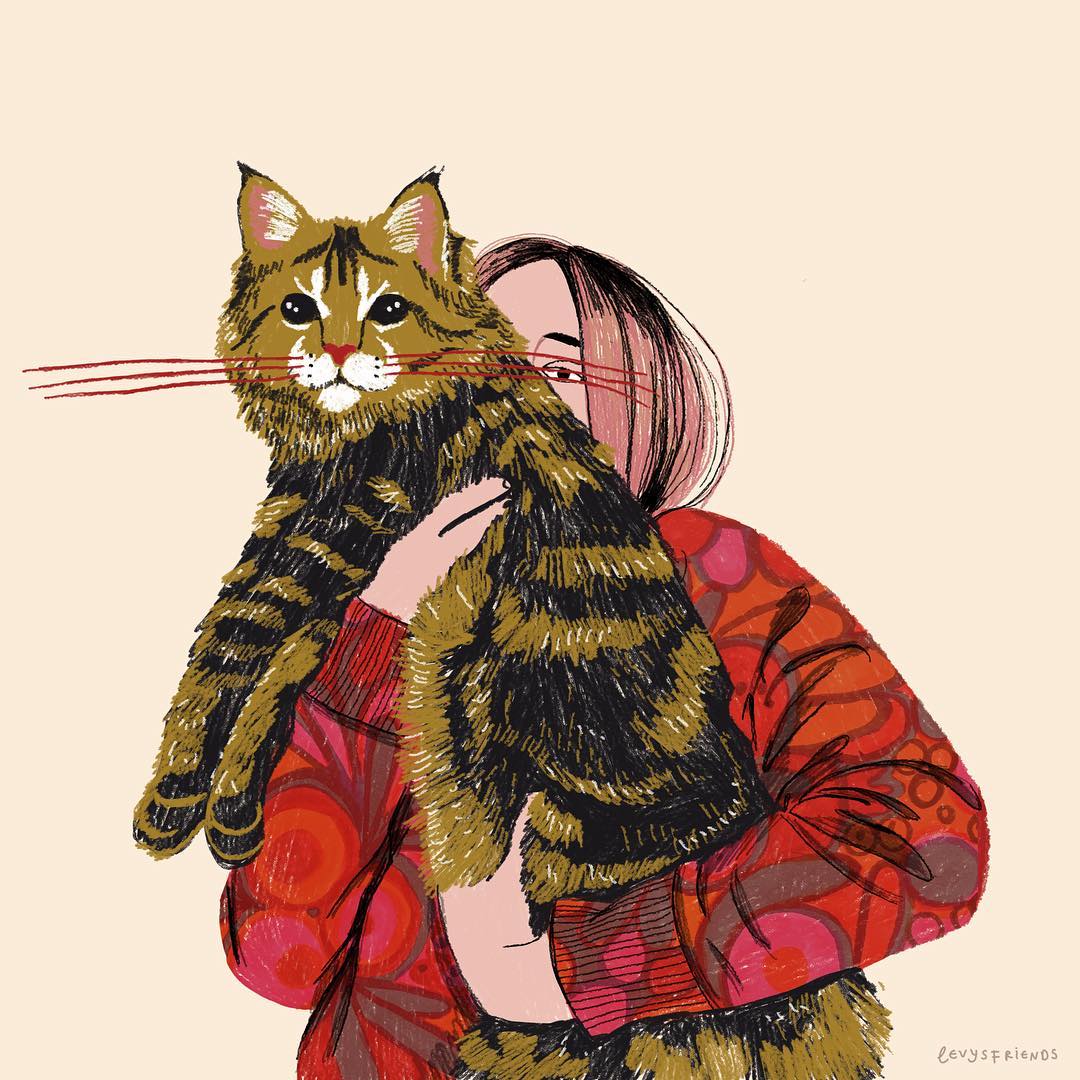 Cat illustrations by Levy's Friends