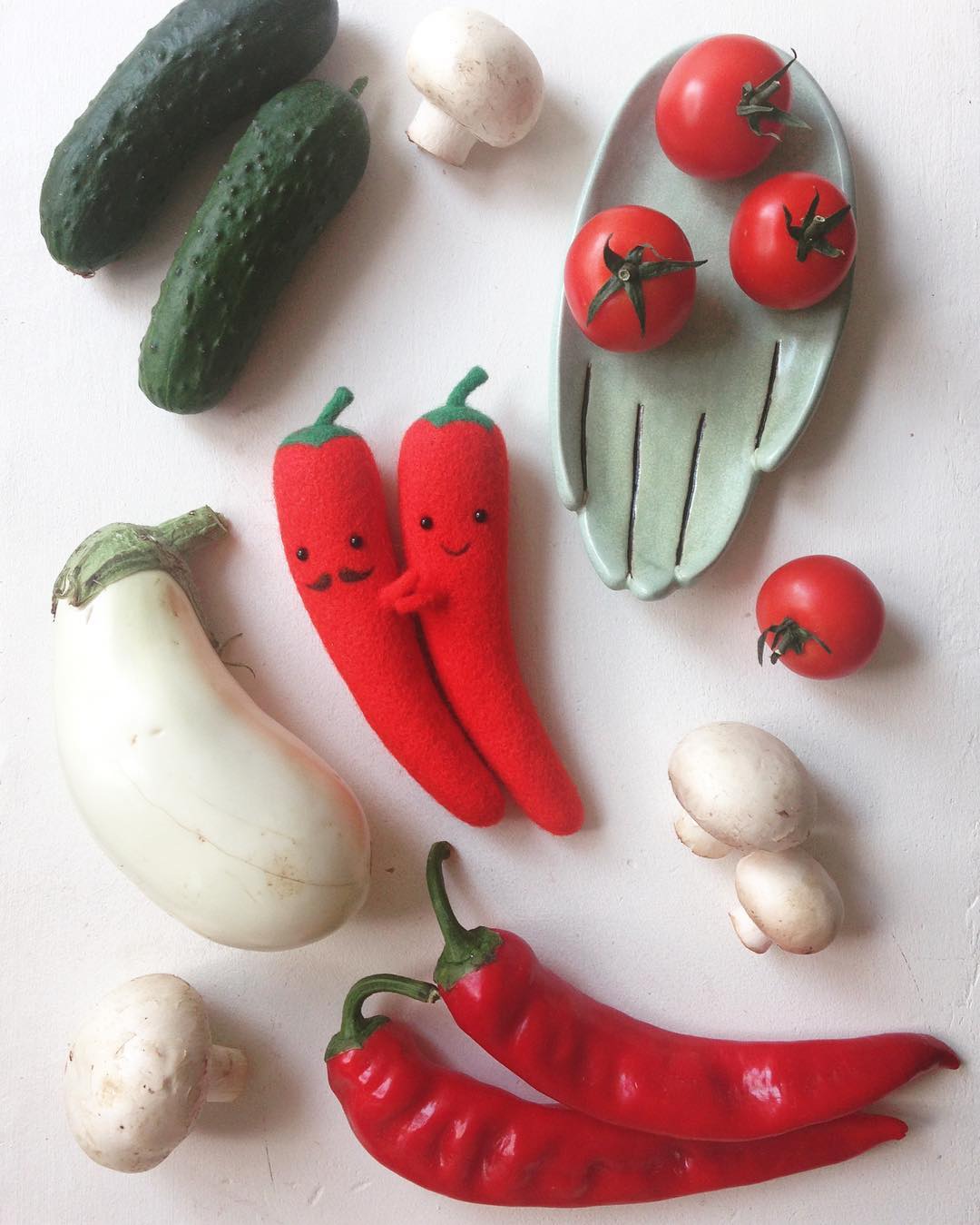 Needle felted foods by Manooni