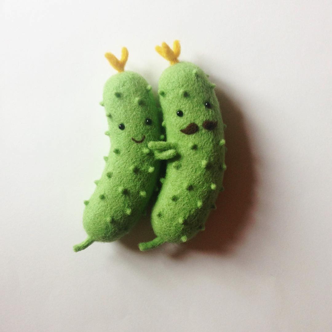 Needle felted foods by Manooni