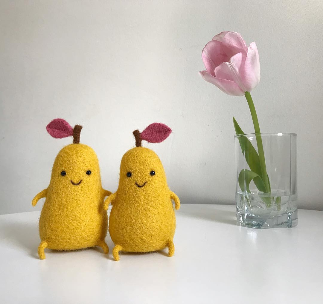 Needle felted foods by Manooni