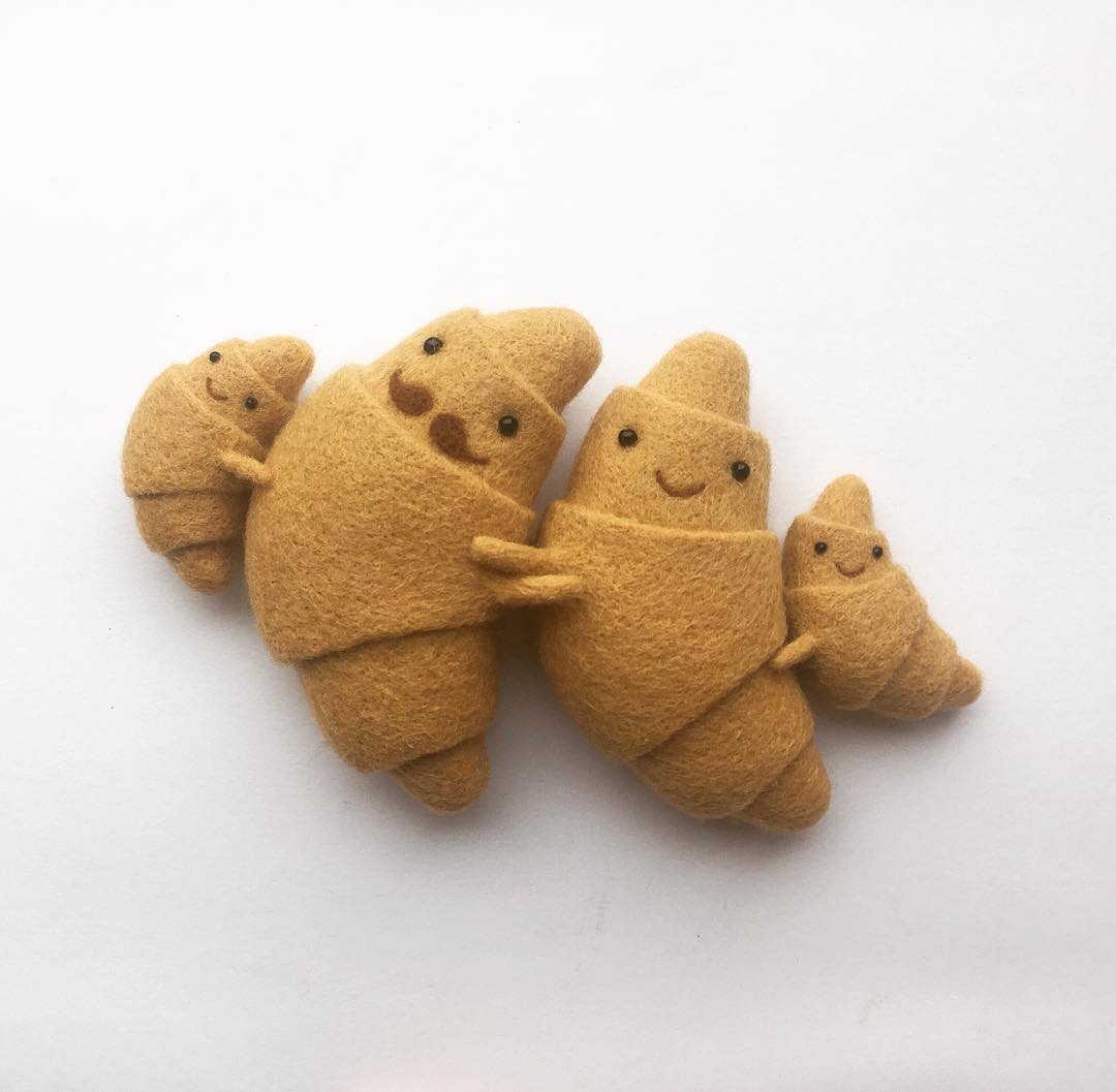 Needle felted foods by Manooni