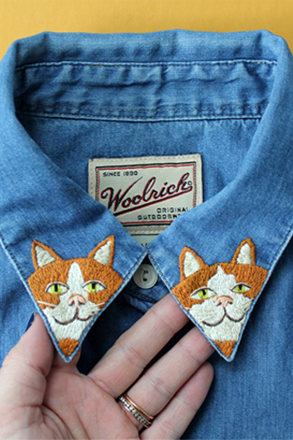 Cat collar embroidery