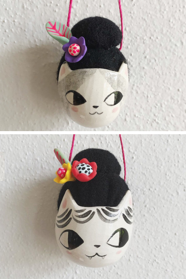 Pincushion necklaces by Erin Paisley