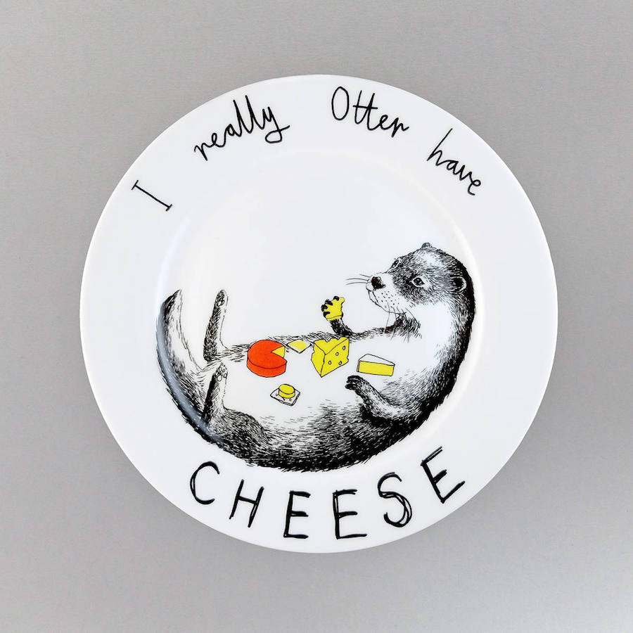 Funny illustrated plates