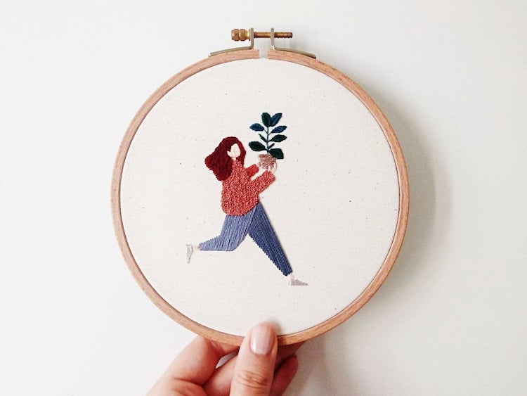 Downloadable embroidery pattern by Slow Evenings