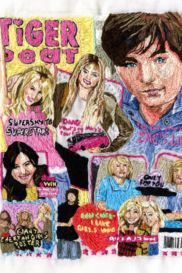 Embroidery art of Tiger Beat from the mid 200s