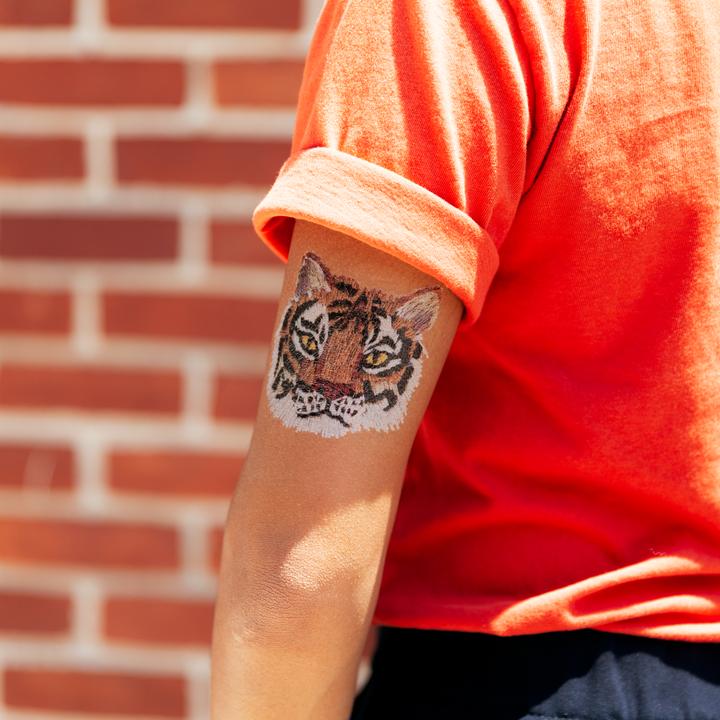 Temporary tattoos look like embroidery by Tessa Perlow