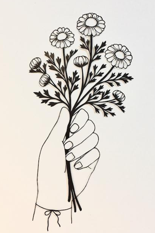 Cut paper art by Kanako Abe