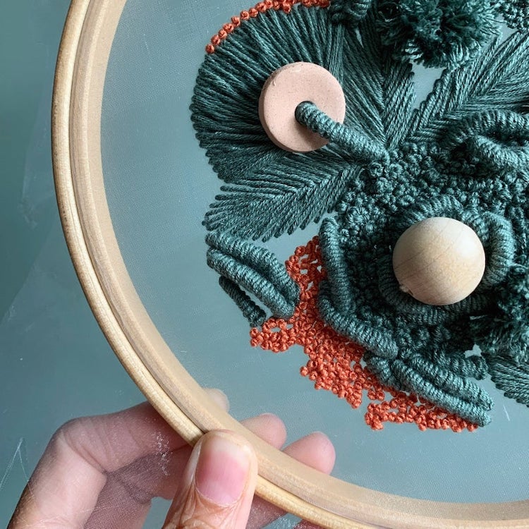 Hand embroidery by Helen Wilde