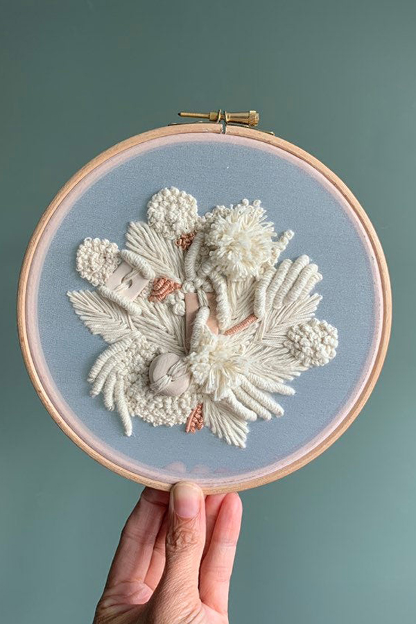 Hand embroidery by Helen Wilde