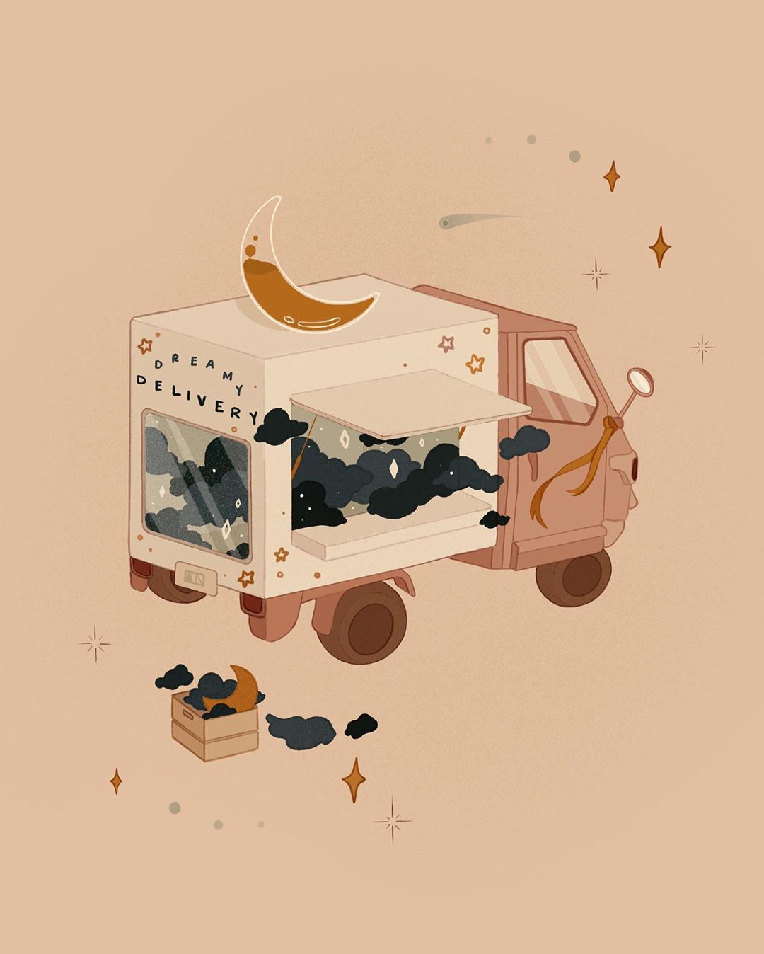 Dreamlike illustration by Angie Nguyen