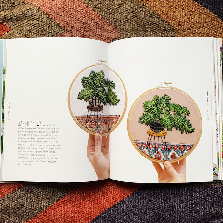 Embroidered Life book about the art of Sarah K. Benning