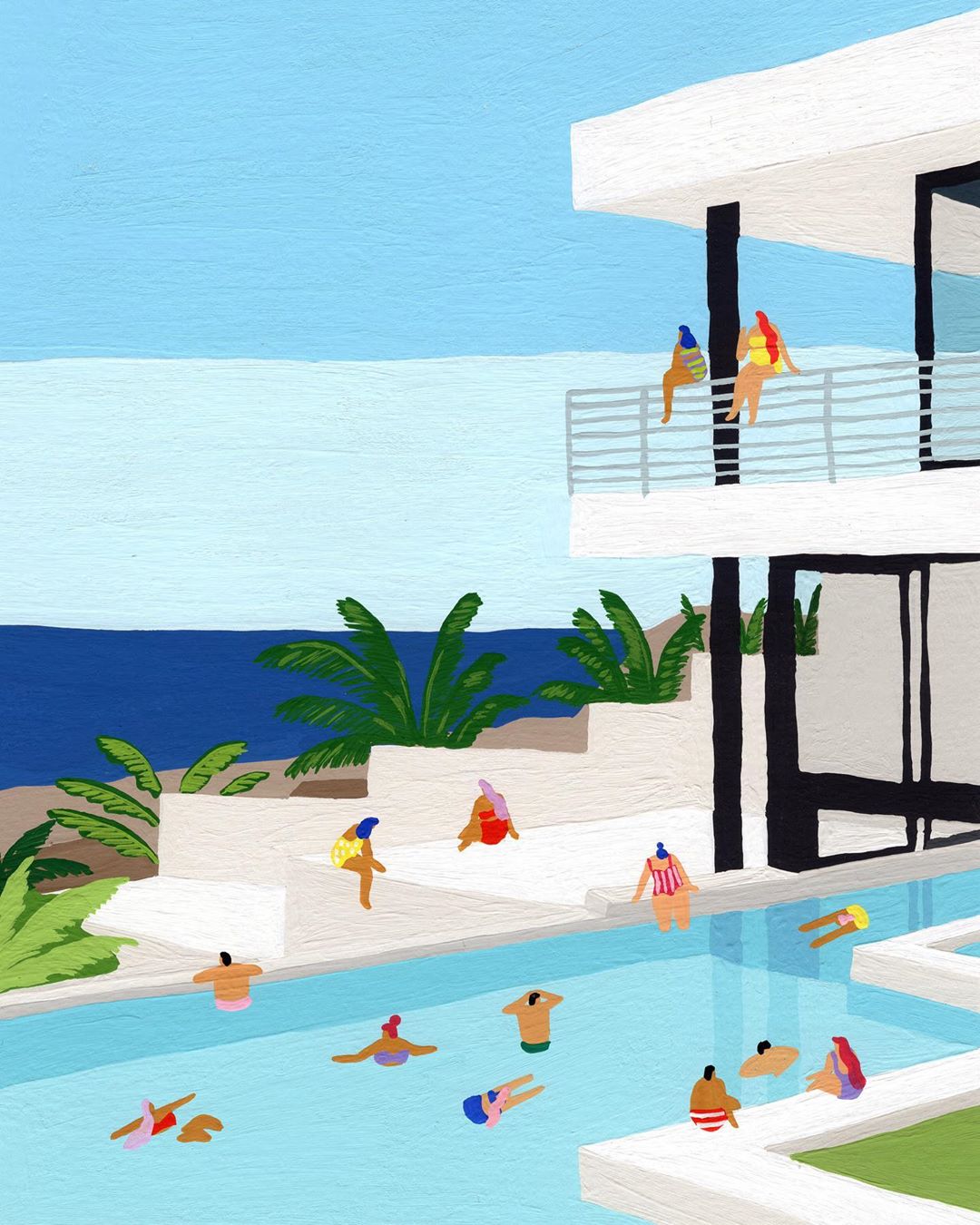 Travel paintings by Helo Birdie