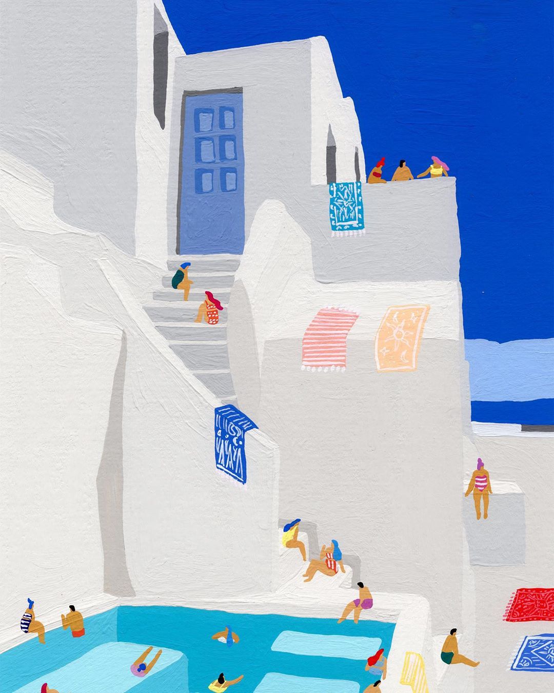 Travel paintings by Helo Birdie