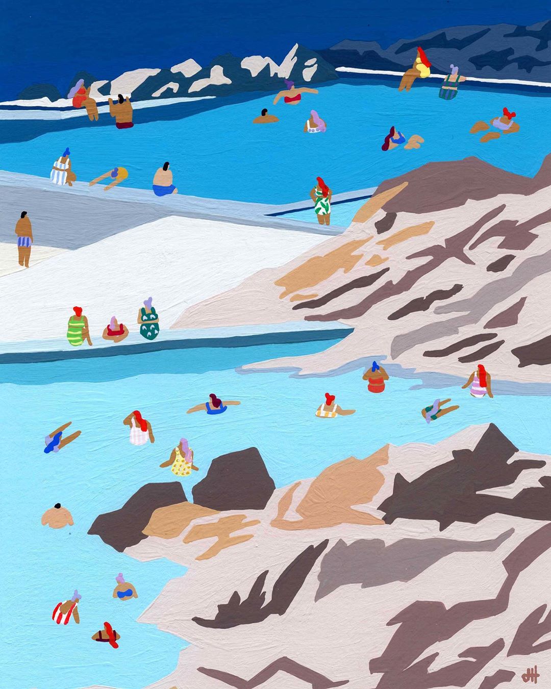 Travel paintings by Helo Birdie