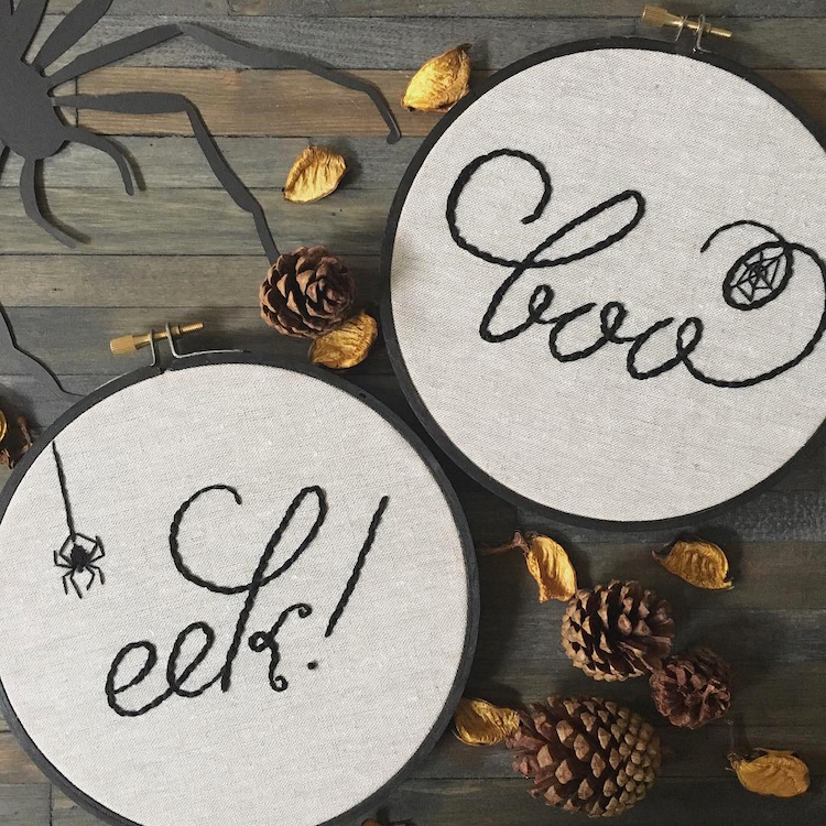 Halloween embroidery patterns