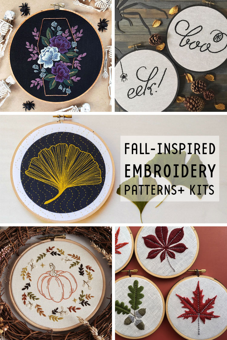 21 FallInspired Embroidery Patterns and Kits to Get You into the