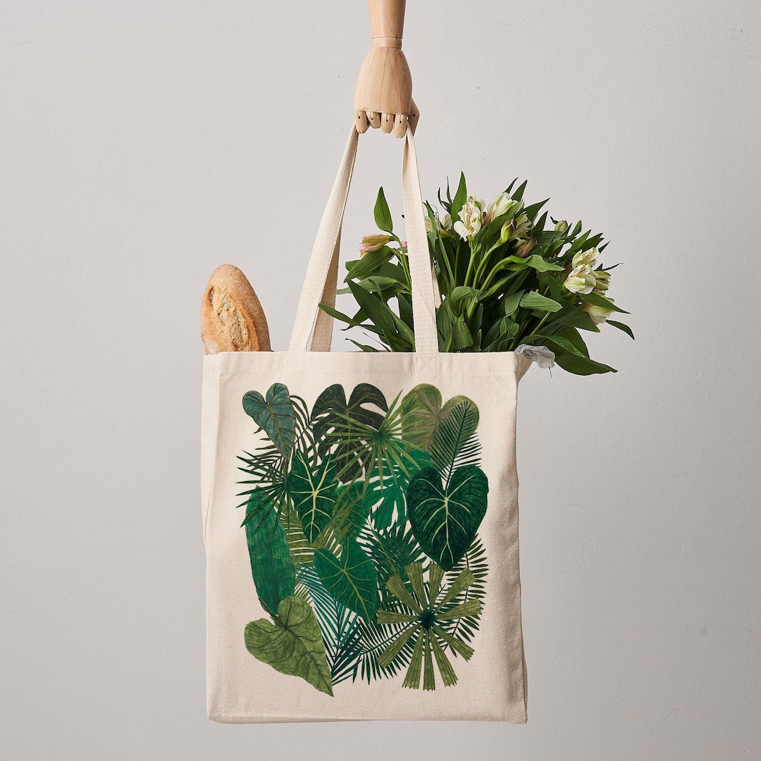 Botanical tote bag