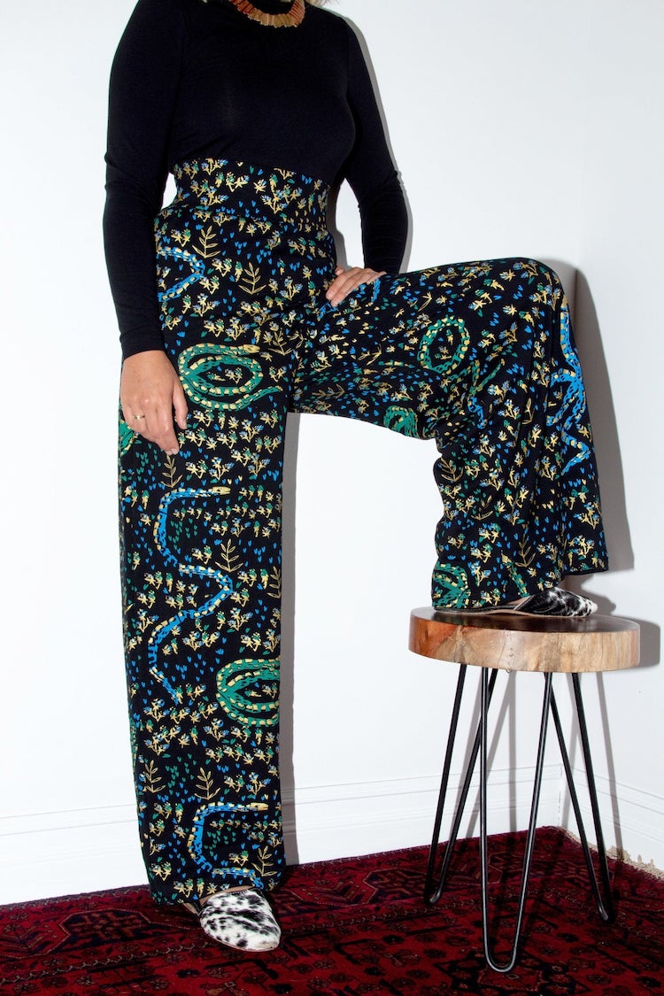 Wide-leg printed pants by Thief & Bandit