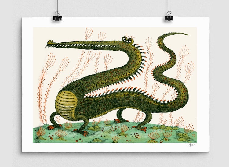Croc Dragon by Freya Hartas