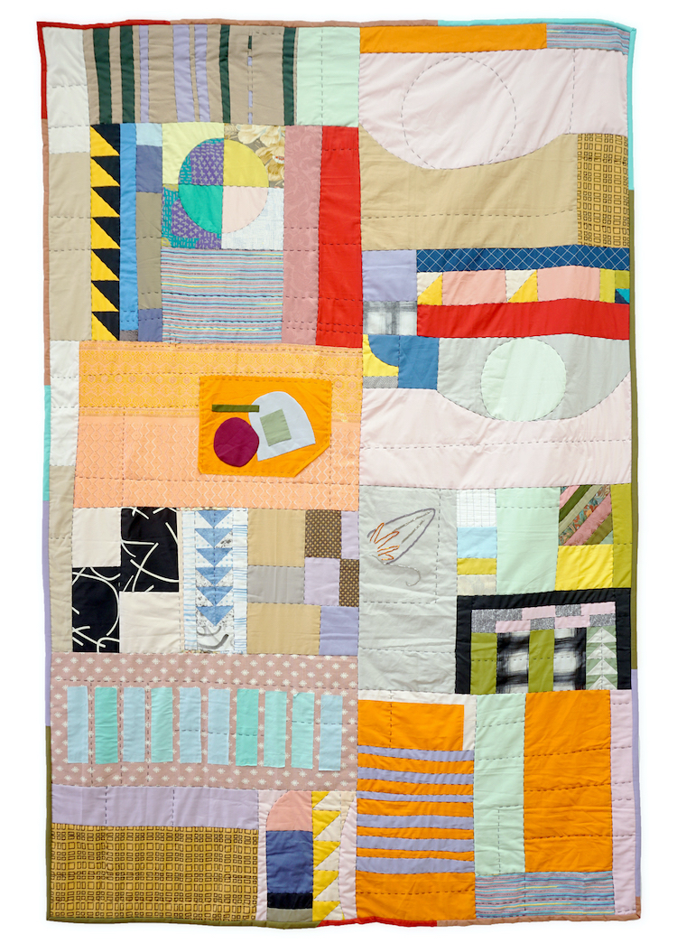 Contemporary quilt by Lorena Marañon