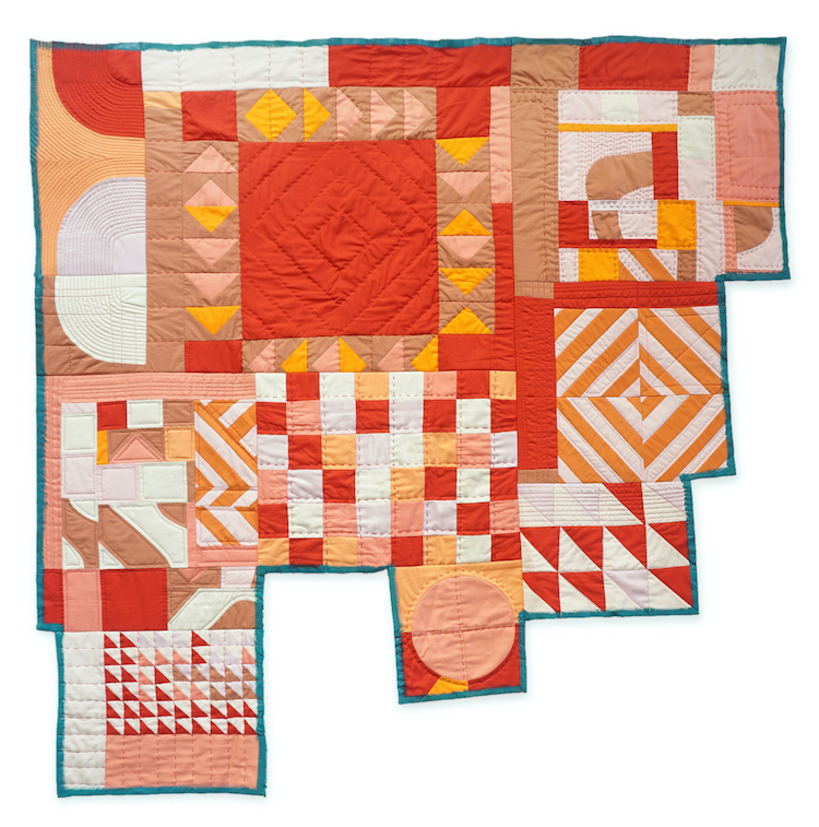 Contemporary quilt by Lorena Marañon