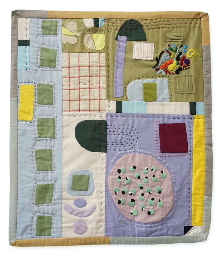 Abstract quilt by Lorena Marañon