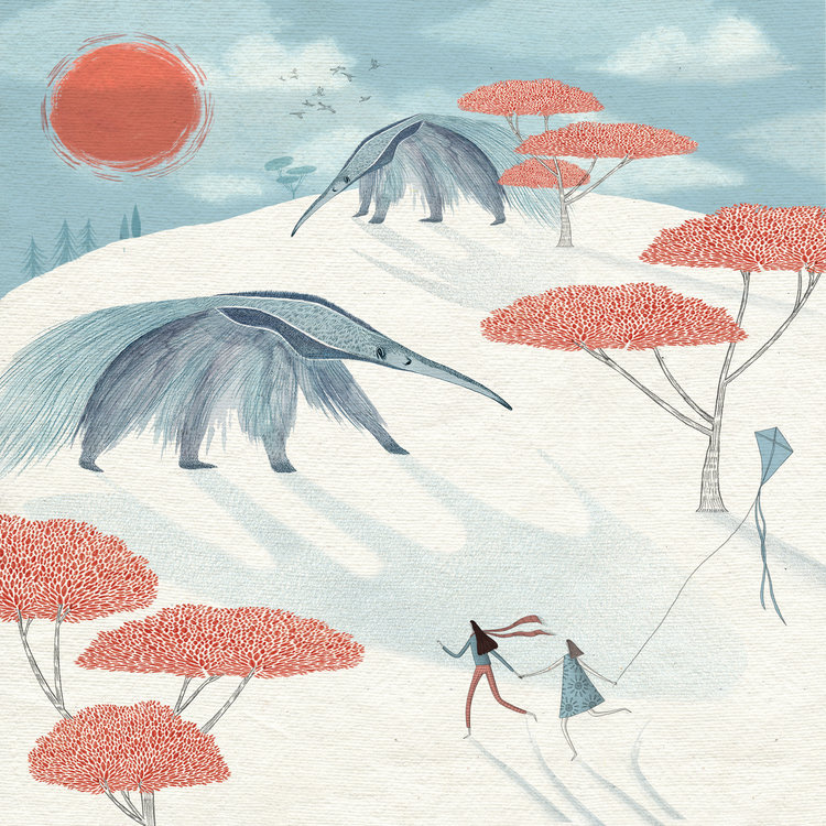 Surreal illustration by Rosanna Tasker