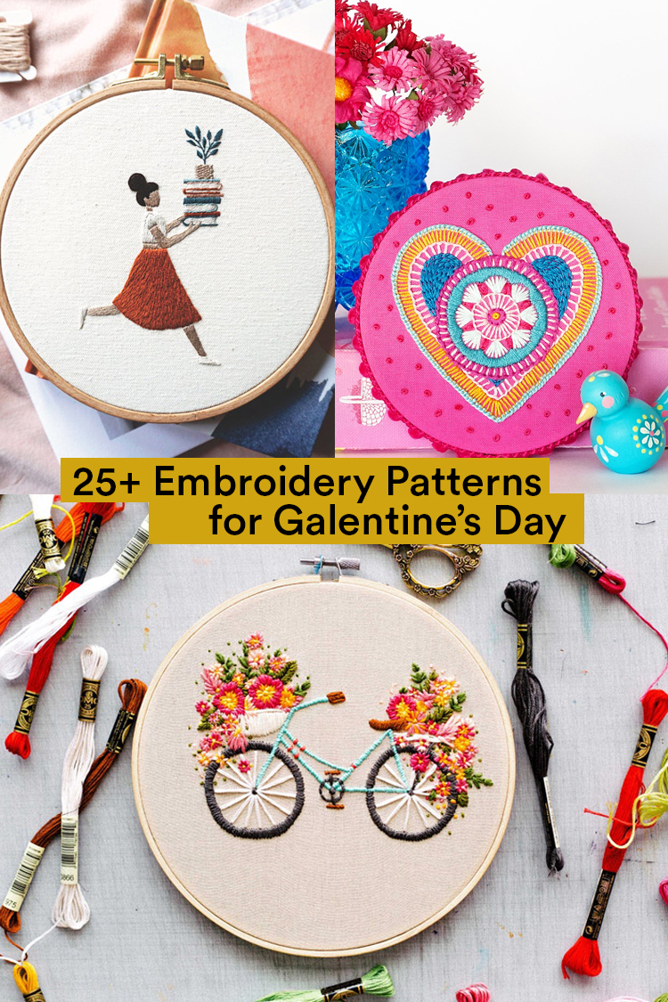 Galentine's Day Embroidery Patterns