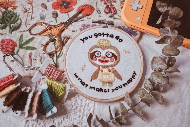 Animal Crossing Embroidery Pattern