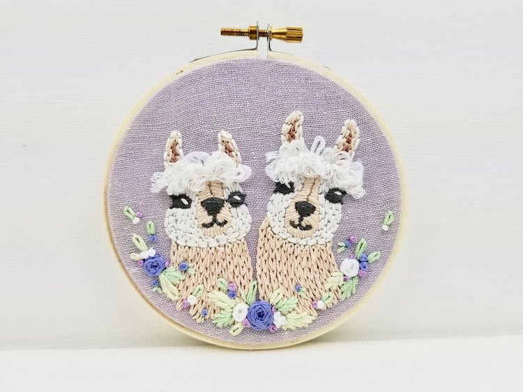 Llama Cute Embroidery Pattern to Download