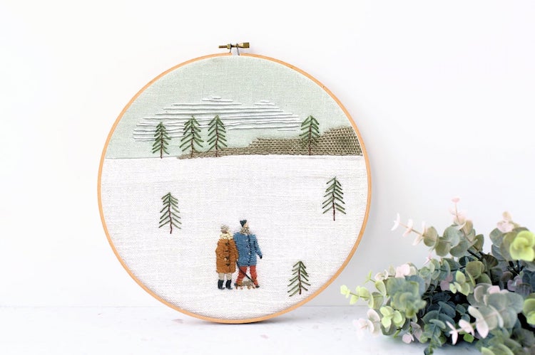 Winter Downloadable Embroidery Pattern