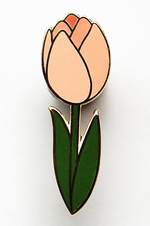 Tulip enamel pin