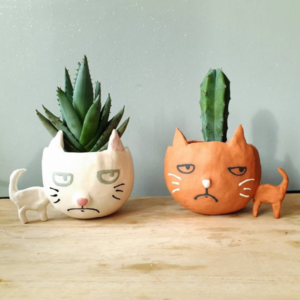 Cat planters