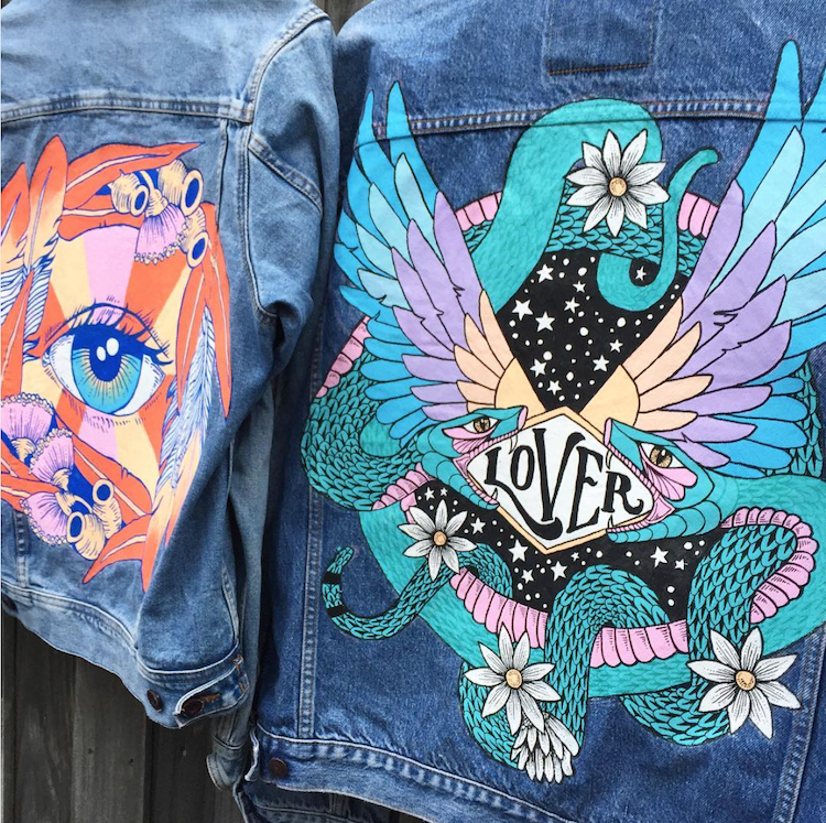 Custom painted jacket