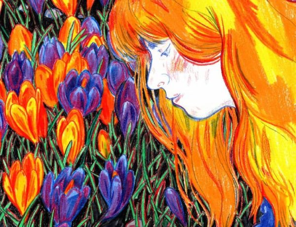 Colored pencil illustration by Hannah Lock