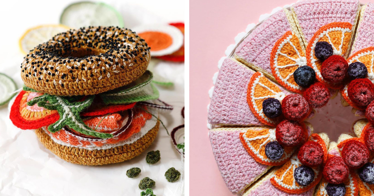 Scrumptious Looking Knitted Foods by Kate Jenkins