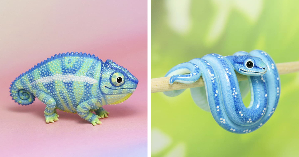 Artist Creates Small Animal Totems Using Polymer Clay Artist Creates Small Animal Totems Using Polymer Clay