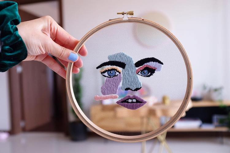 Embroidery on Tulle