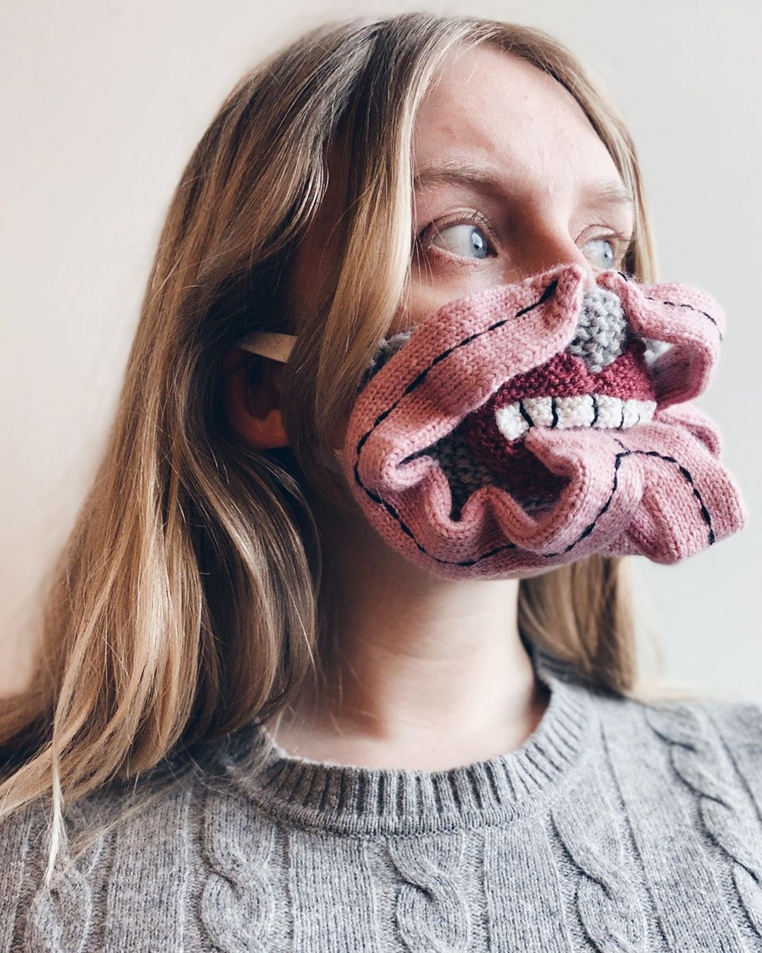 Knitted face masks