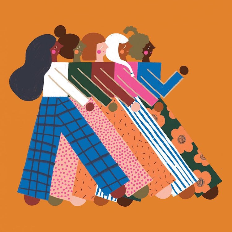 Illustration of women by Meenal Patel