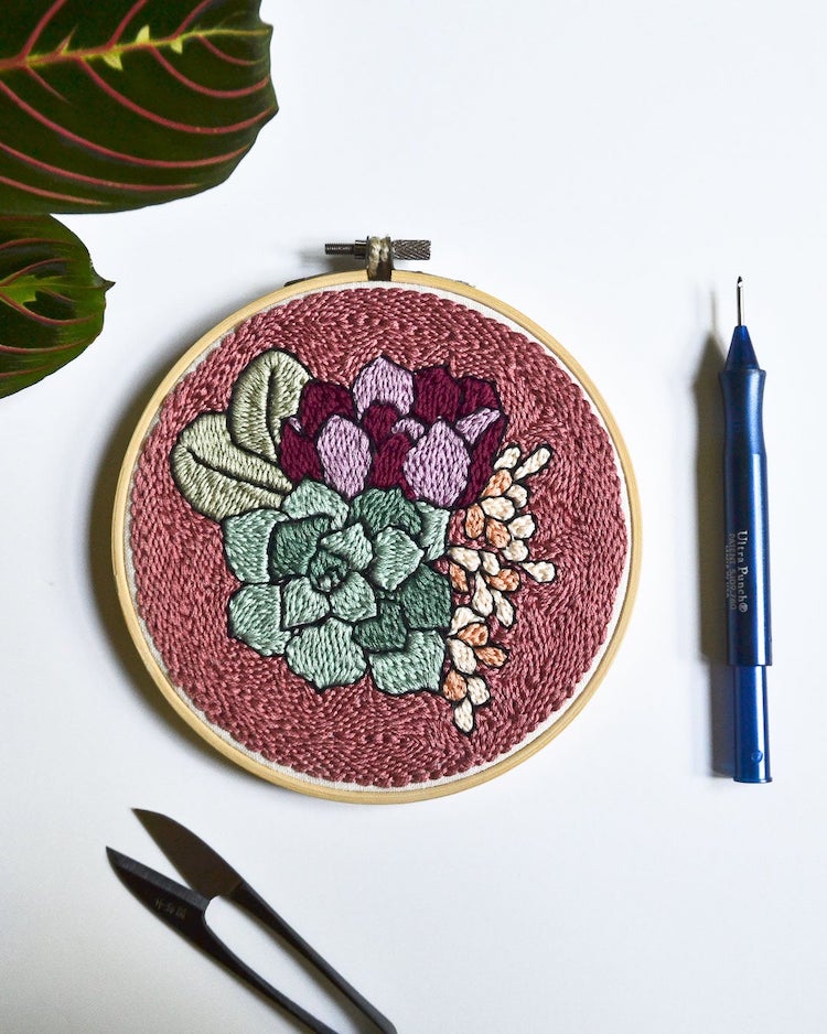 Punch needle pattern