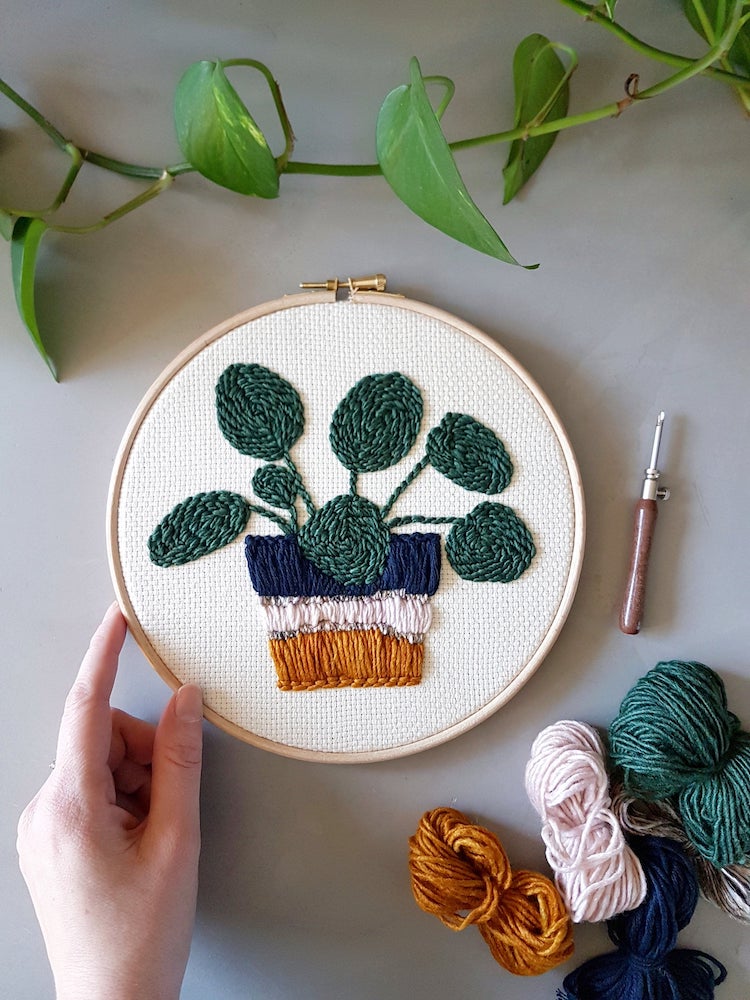 punch needle embroidery