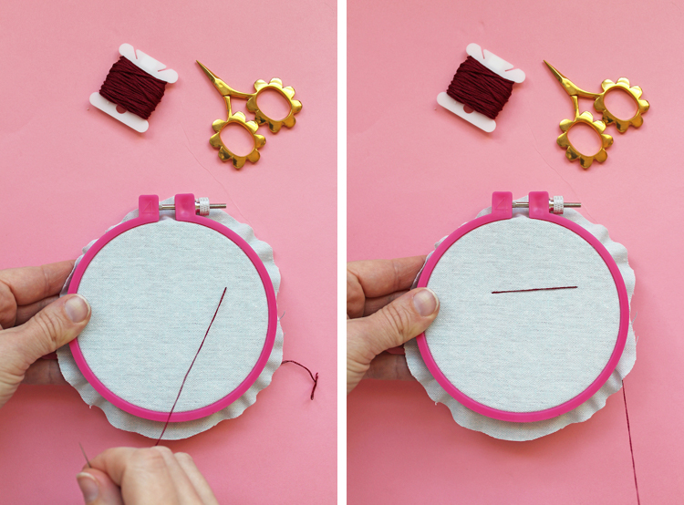 How to embroider the satin stitch