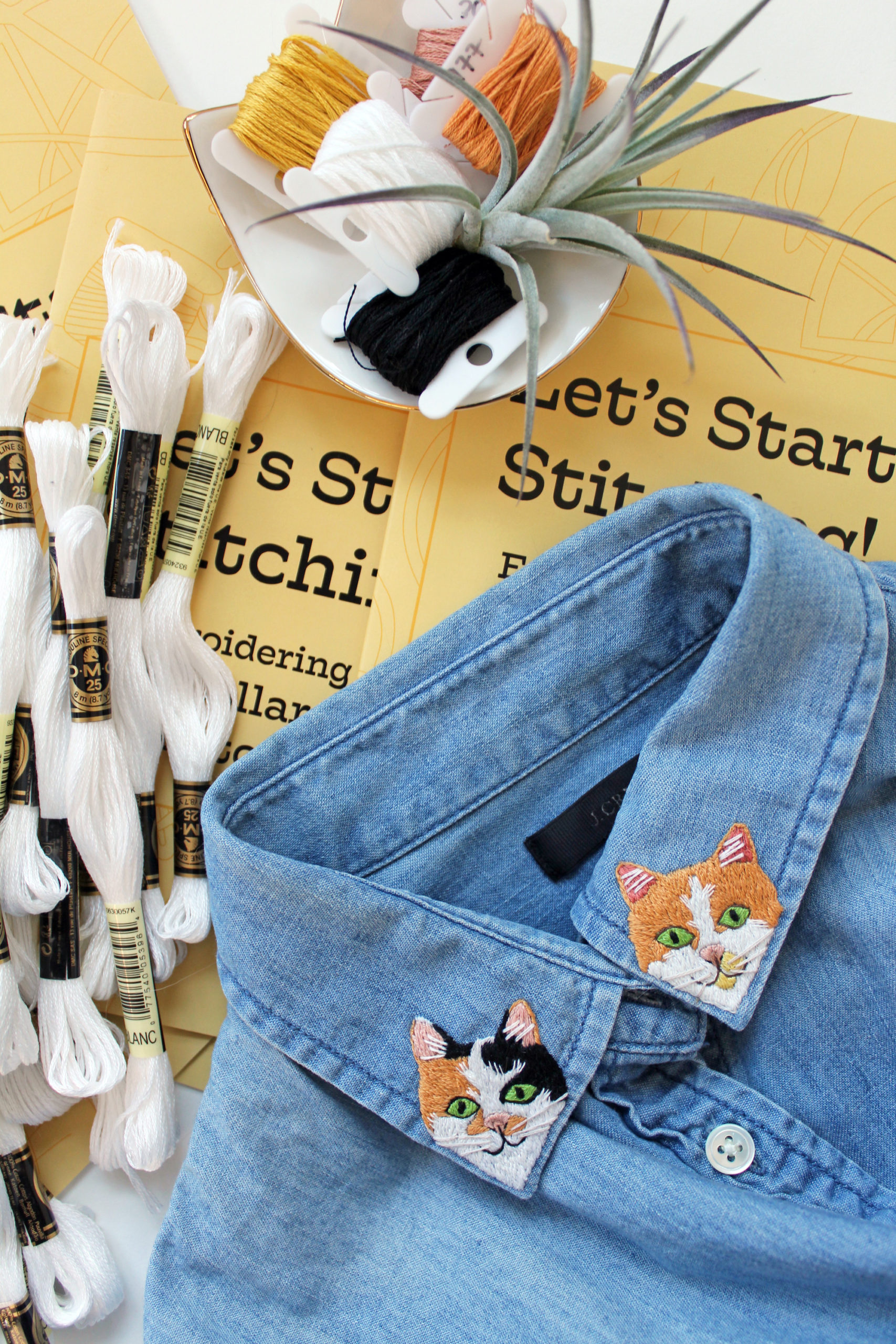 DIY hand embroidery kit 