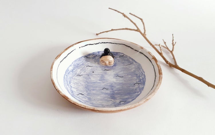 Quirky ceramic dish