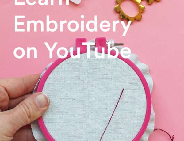 Learn embroidery on YouTube