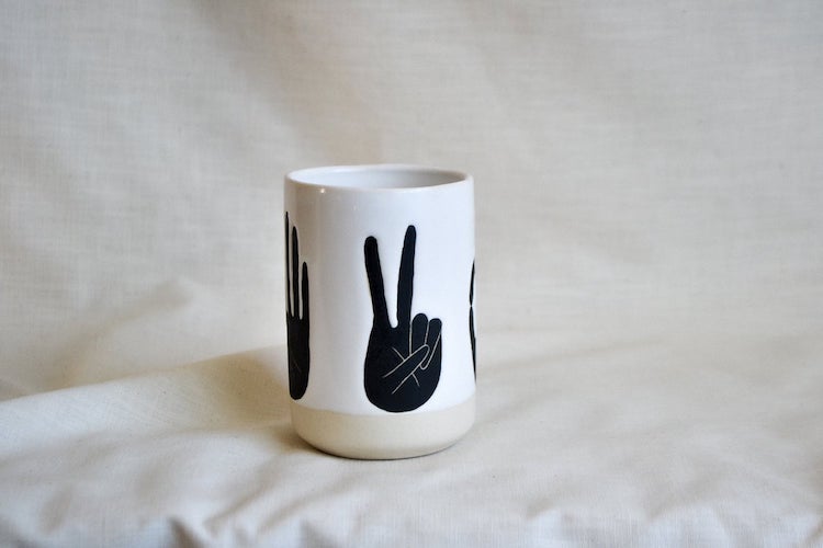 Handmade ceramic cup