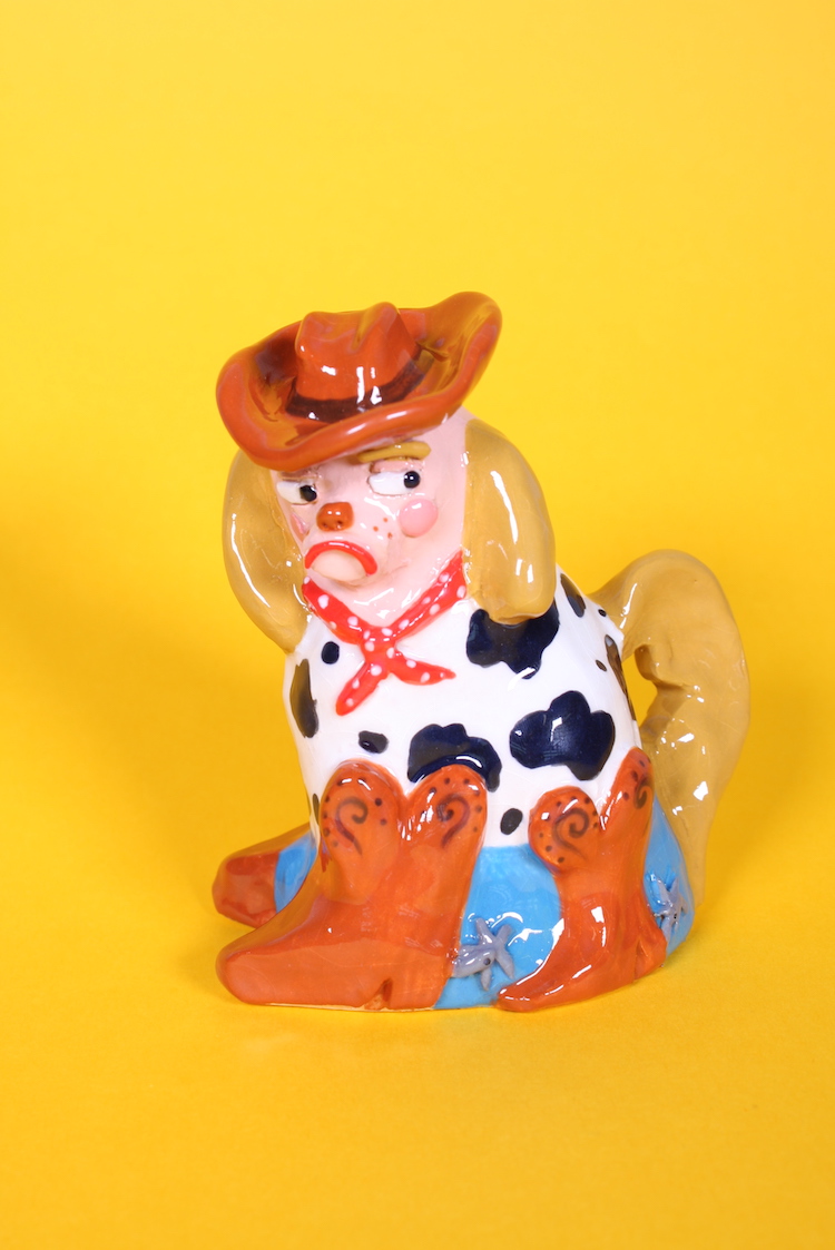 Staffordshire dog ceramics by Naomi Anderson-Subryan